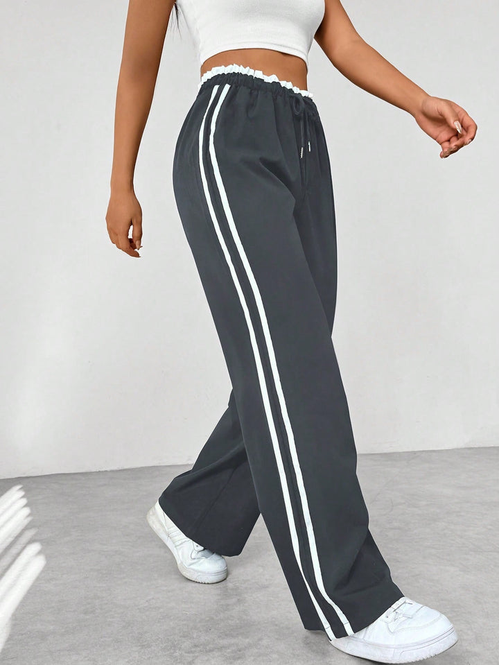 Emma & Lilly - Trendy Sporty Wide Trousers