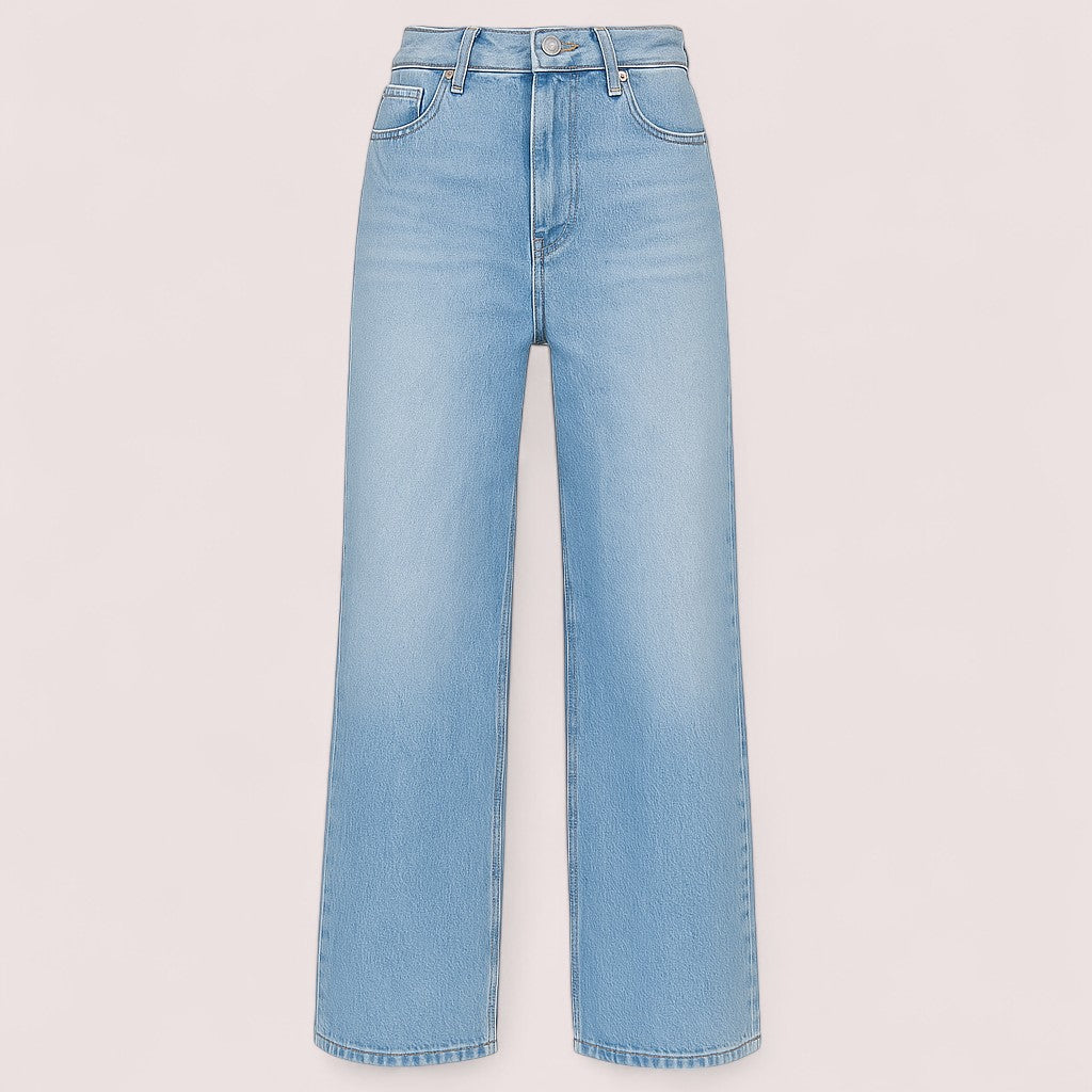 Emma & Lilly| Mid Rise - Wide Fit Denim Jeans