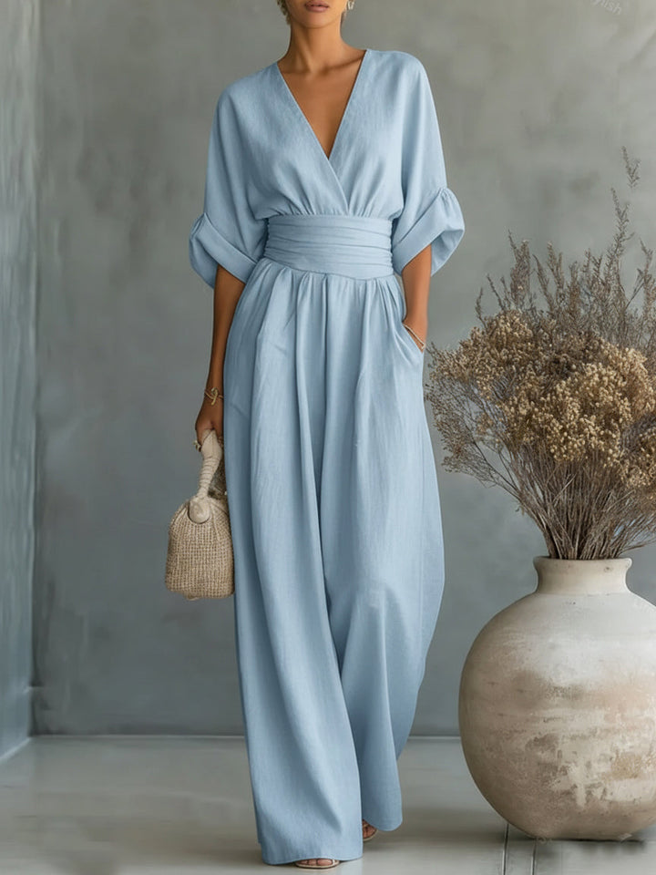 DEOIRFHÍN | ELEGANT WIDE-LEG SUMMER JUMPSUIT