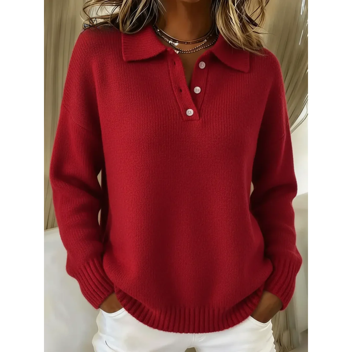Healen – Knitted Polo Sweater