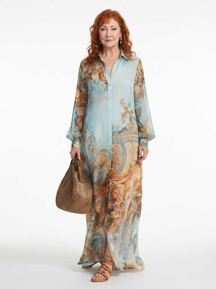 SAOIRSE | VINTAGE PRINT MAXI DRESS