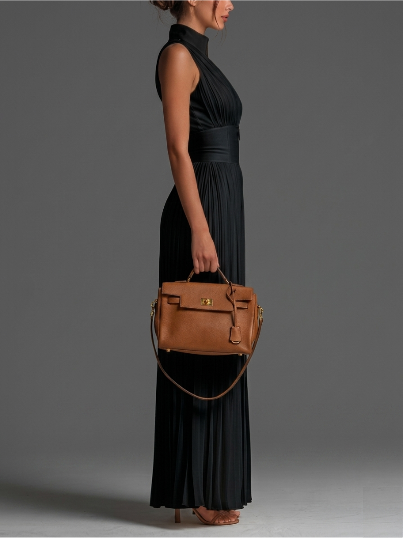 SIOFRA | ELEGANT PLEATED CHIFFON TROUSER SET