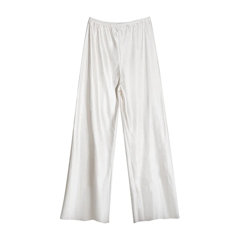 Emma & Lilly| Satin Trousers with Wide Legs