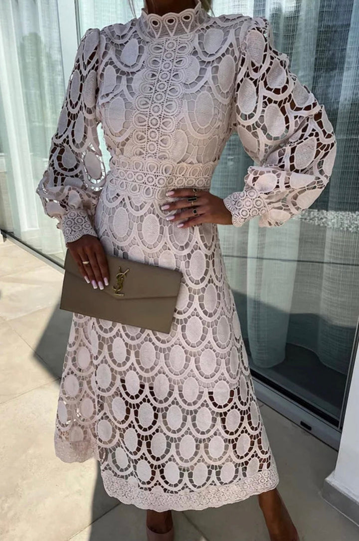ORLA | ELEGANT LACE MIDI DRESS