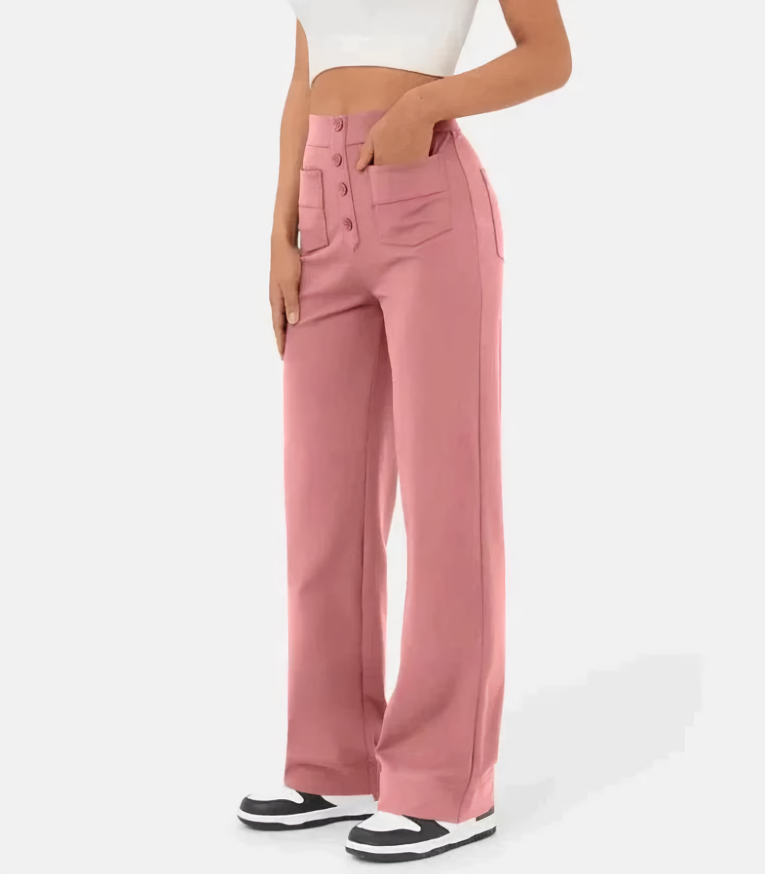 Emma & Lilly | High-waisted stretch trousers