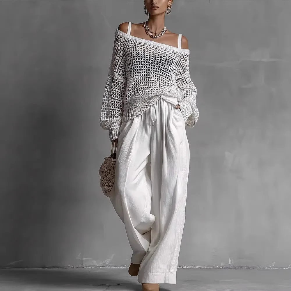 DEIRDRE | ELEGANT OFF-SHOULDER TWO-PIECE SET