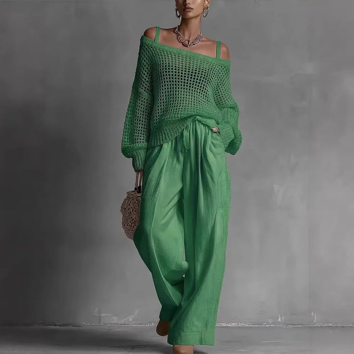 DEIRDRE | ELEGANT OFF-SHOULDER TWO-PIECE SET