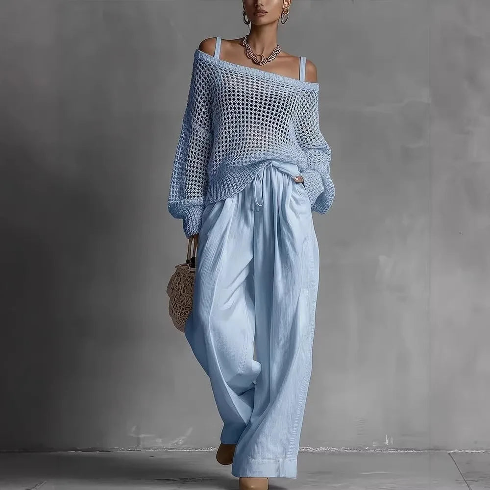 DEIRDRE | ELEGANT OFF-SHOULDER TWO-PIECE SET