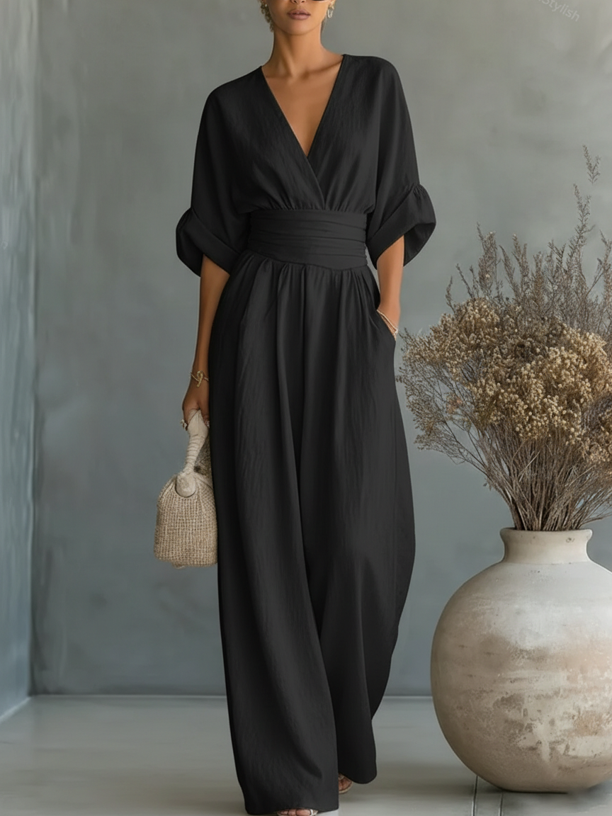 DEOIRFHÍN | ELEGANT WIDE-LEG SUMMER JUMPSUIT