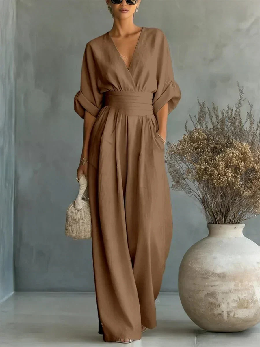 DEOIRFHÍN | ELEGANT WIDE-LEG SUMMER JUMPSUIT