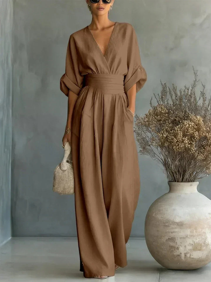 DEOIRFHÍN | ELEGANT WIDE-LEG SUMMER JUMPSUIT