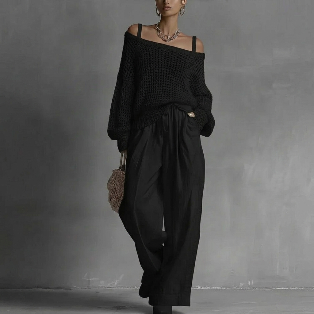 DEIRDRE | ELEGANT OFF-SHOULDER TWO-PIECE SET