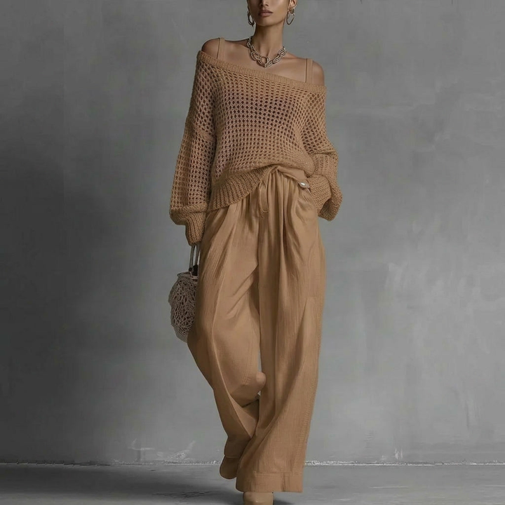 DEIRDRE | ELEGANT OFF-SHOULDER TWO-PIECE SET