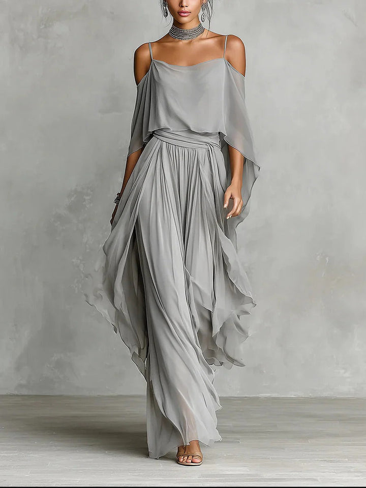 SINEAD | FLOWING CHIFFON TWO-PIECE SET