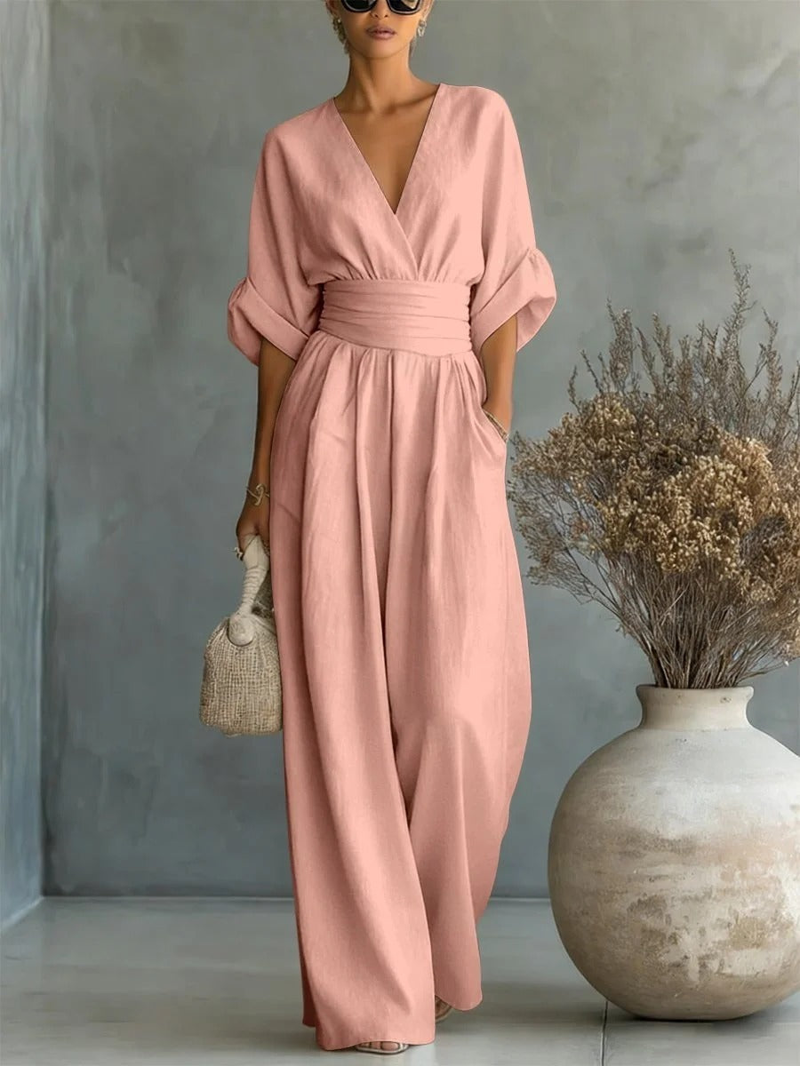 DEOIRFHÍN | ELEGANT WIDE-LEG SUMMER JUMPSUIT