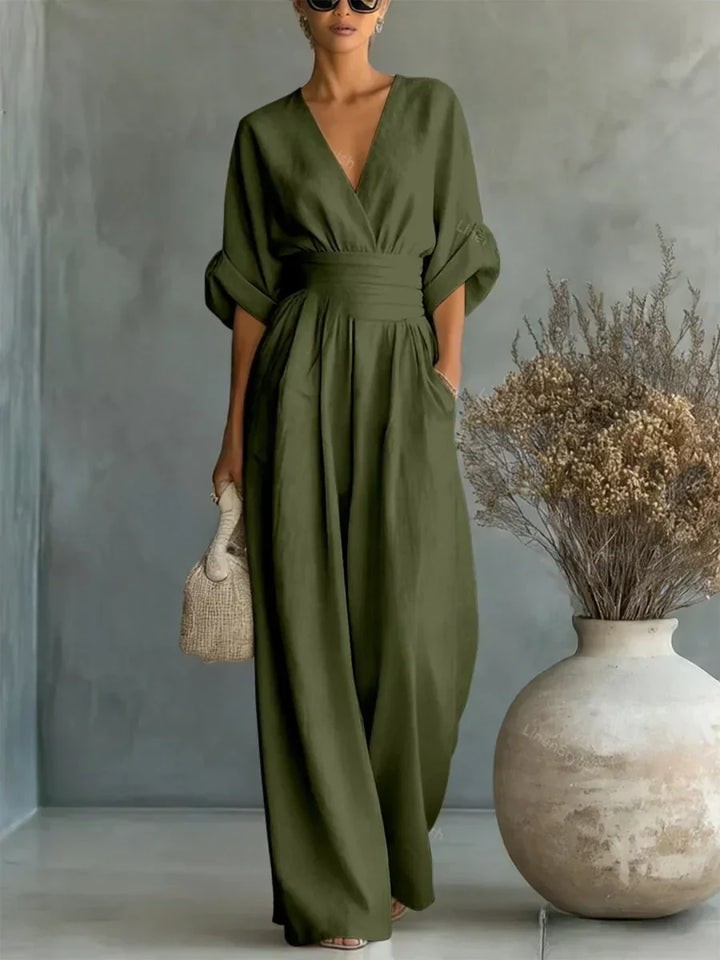 DEOIRFHÍN | ELEGANT WIDE-LEG SUMMER JUMPSUIT